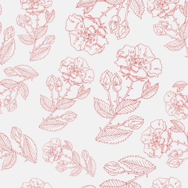 Retro çiçek sorunsuz arka plan