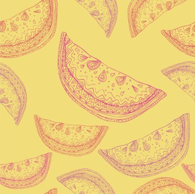 soyutlama karpuz ile desen