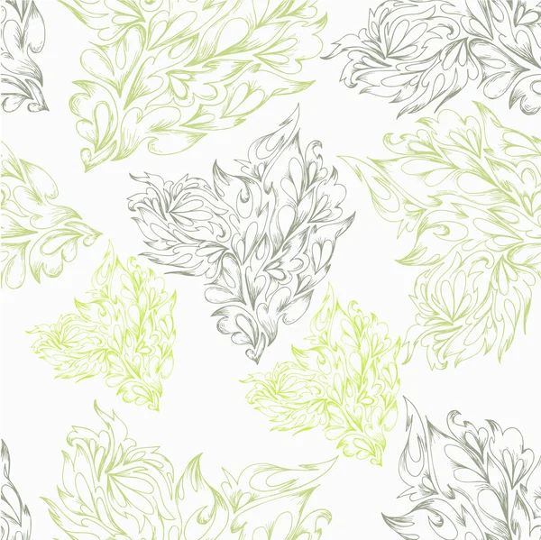 Fondo retro floral sin costura — Vector de stock