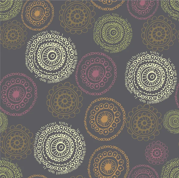 Seamless floral retro pattern for wallpaper — Stock Vector