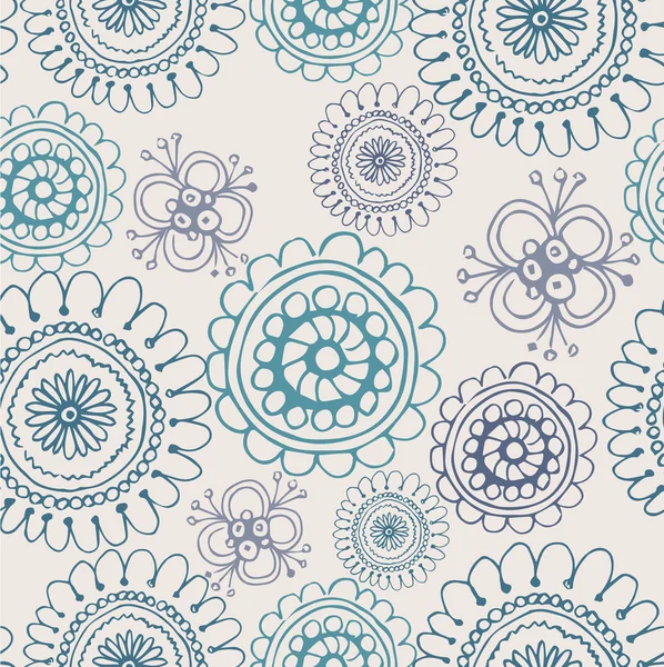 Modèle rétro floral sans couture pour papier peint — Image vectorielle