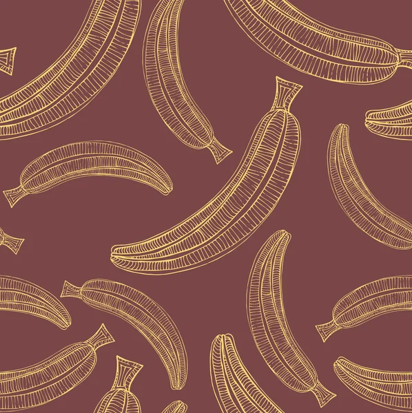 Modèle sans couture banane — Image vectorielle