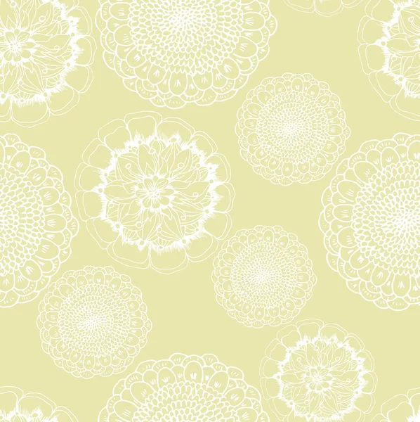 Modèle avec fond floral — Image vectorielle