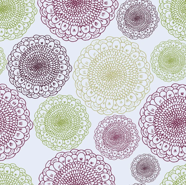 Modèle avec fond floral — Image vectorielle