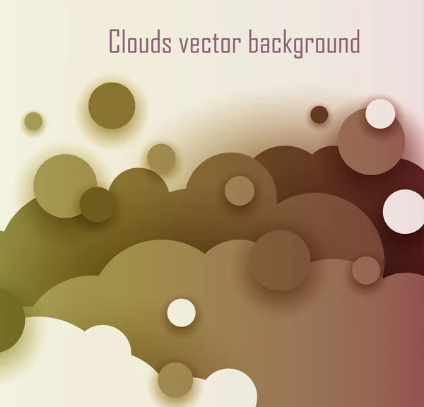 Vetor de fundo de nuvem abstrato — Vetor de Stock