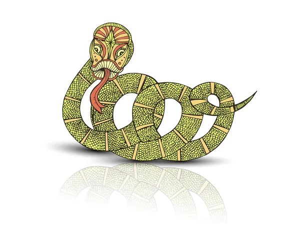 2013 рік - Рік дизайну змії . — стоковий вектор