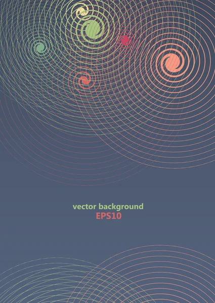 Tarjeta de visita con línea abstracta — Vector de stock
