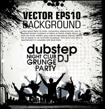 parti halklar grunge arka plan