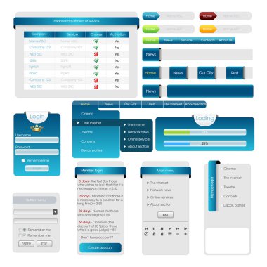 web tasarım öğesi.