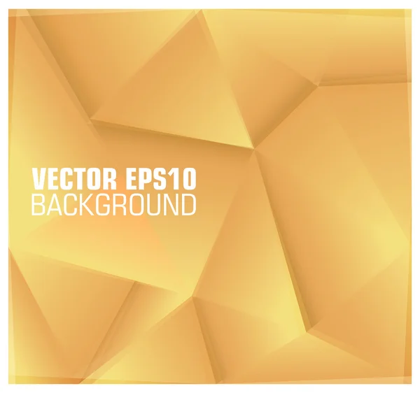 Fundo geométrico abstrato amarelo — Vetor de Stock