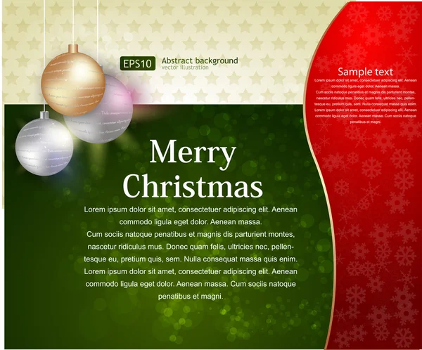 Christmas background vector — Stock Vector