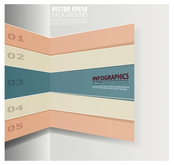 Info creative modello grafico — Vettoriale Stock