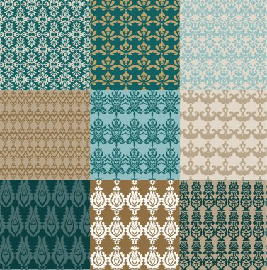 set sorunsuz damask deseni