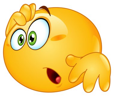 Amazed emoticon clipart