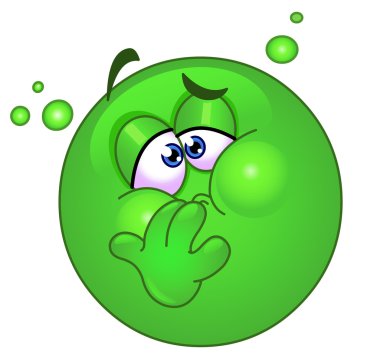 Nauseous emoticon clipart