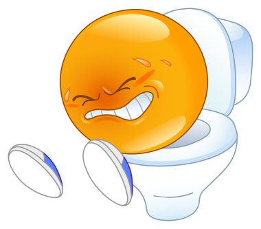 Pot ifade üzerinde Pooping