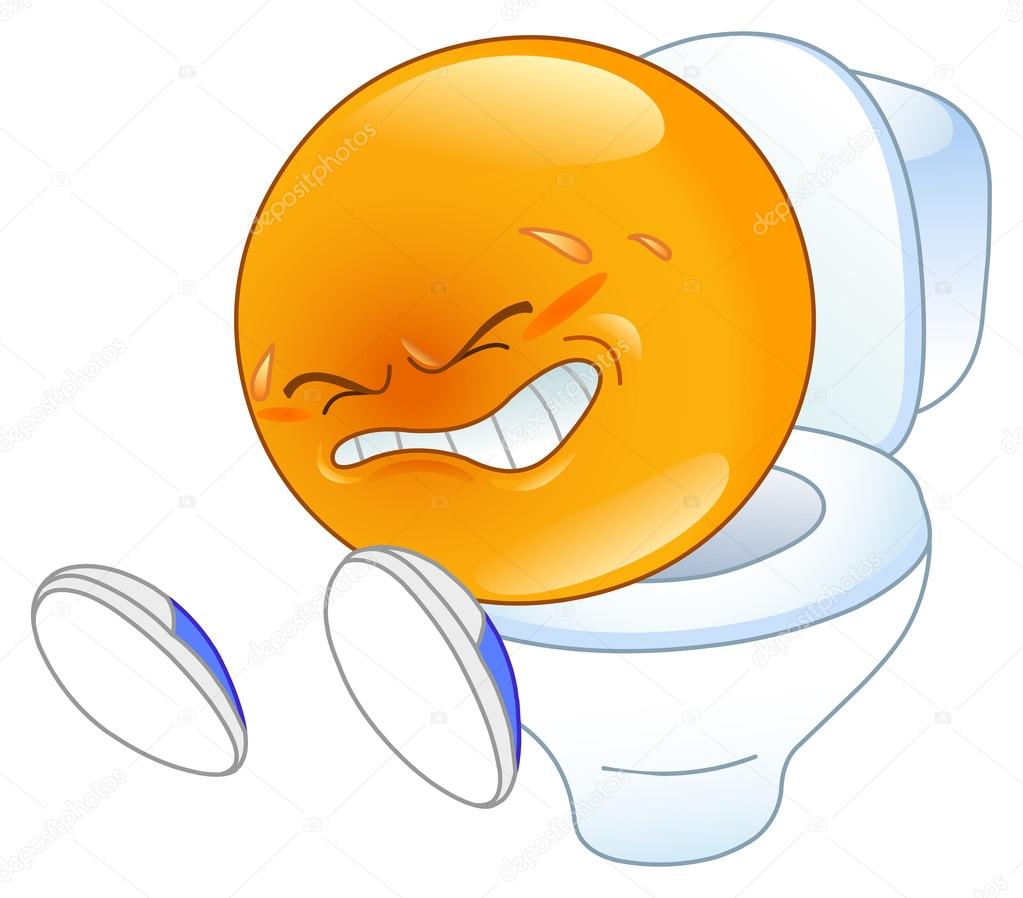 Pooping on pot emoticon