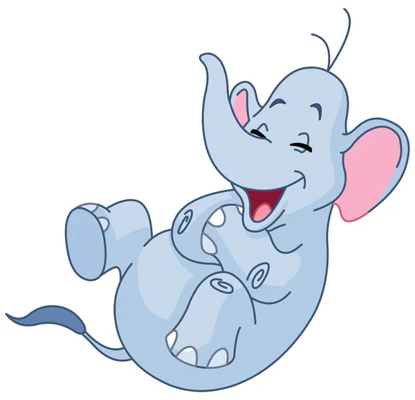 Elefante sonriente — Archivo Imágenes Vectoriales