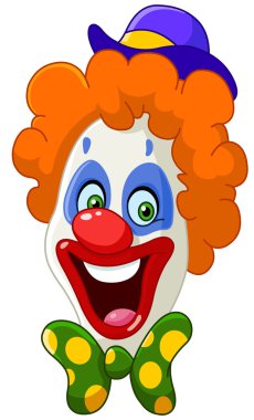 Clown face clipart