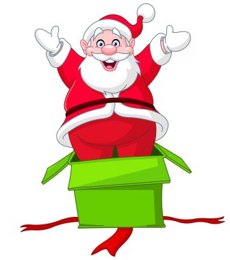 Noel Baba hediye kutusu atlar