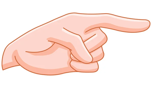 指尖手指 — 图库矢量图片