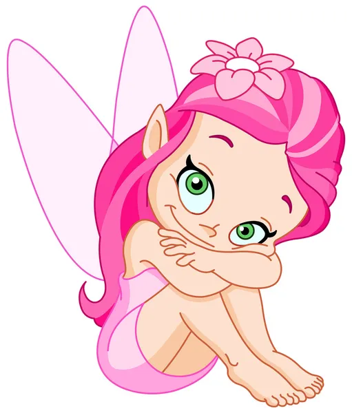 Pink fairy — Stock Vector