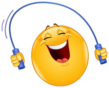 Mutlu emoji ifadeleri atlama ipiyle atlıyor