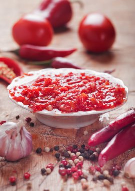 kırmızı sıcak biber Sos