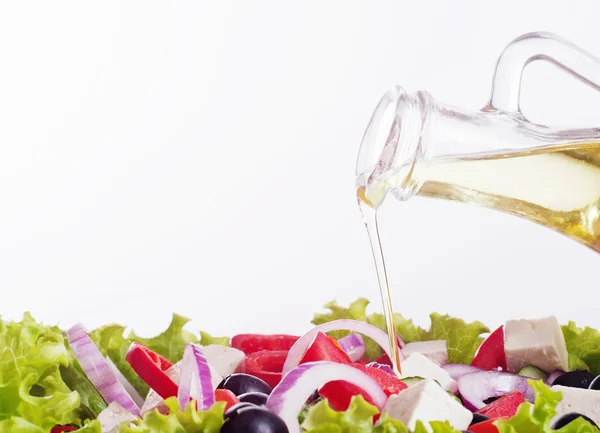 Fresh greek salad. — Stock Photo, Image