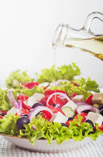 Fresh greek salad. — Stock Photo, Image