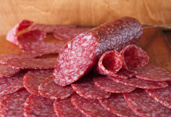 Salami — Zdjęcie stockowe