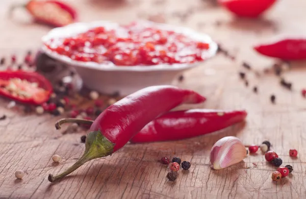 Σάλτσα πιπεριάς — Φωτογραφία Αρχείου