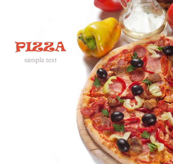 Italienische Pizza — Stockfoto