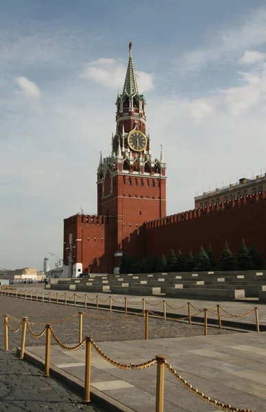 Torre del Kremlin con carillón, Moscú — Foto de Stock