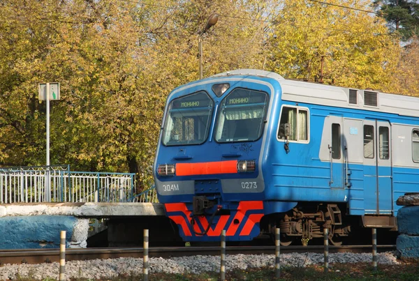Pociąg elektryczny w moscow region Zdjęcia Stockowe bez tantiem
