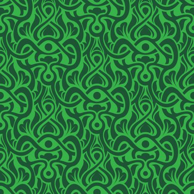 Yeşil pürüzsüz desen