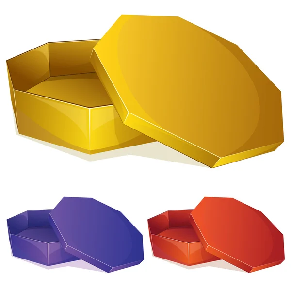 Boîte jaune vide — Image vectorielle