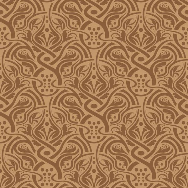 Modèle sans couture brun — Image vectorielle