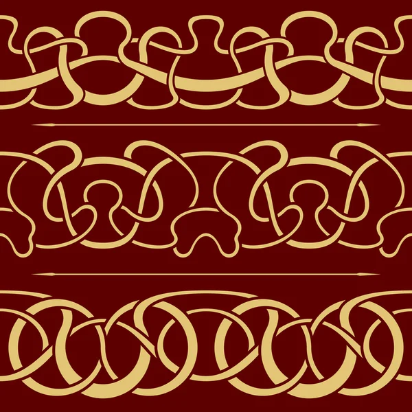 Borde floral sin costura — Archivo Imágenes Vectoriales