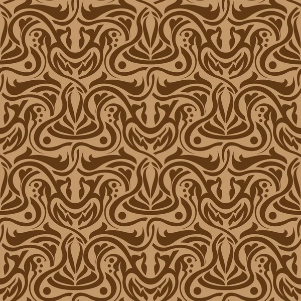 Brown seamless pattern — Stock Vector