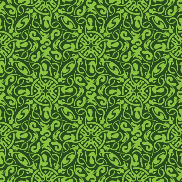 Patrón verde sin costura — Vector de stock