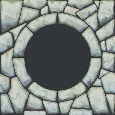 çerçeve taş seamless modeli üzerinde