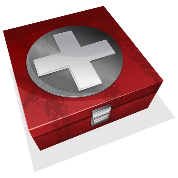 応急処置キットボックス — ストックベクタ