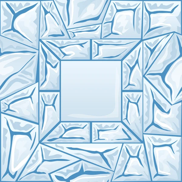 Πλαίσιο με πάγο χωρίς ραφή πρότυπο — Διανυσματικό Αρχείο