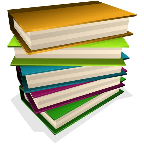 Pile de livres — Image vectorielle