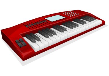 Kırmızı synthesizer