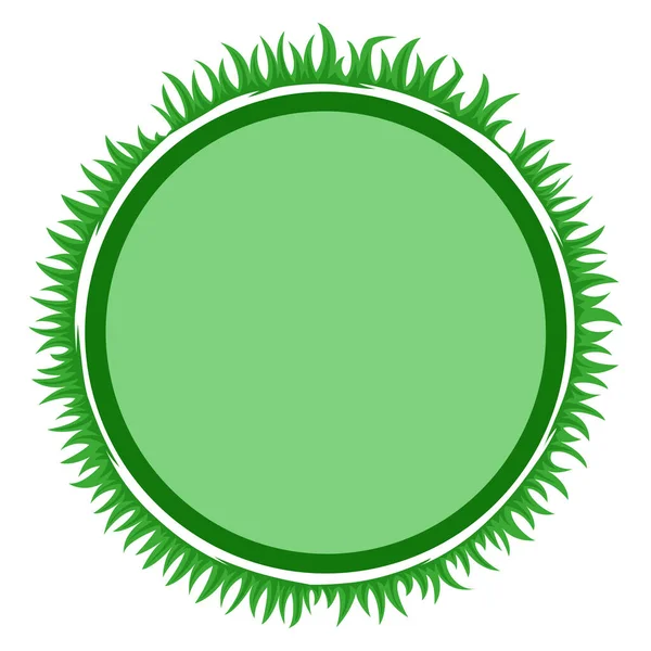 Çerçeve ile yeşil çimen — Stok Vektör