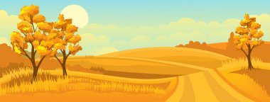 Kırsal sonbahar manzarası