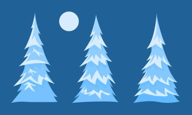 köknar ağaçları seti