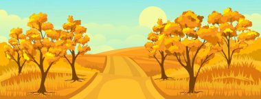 Kırsal sonbahar manzarası